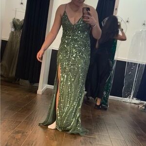 Sparkling Green Prom Dress
